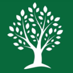 Logo of the Northern New York Community Foundation (green background with white tree)